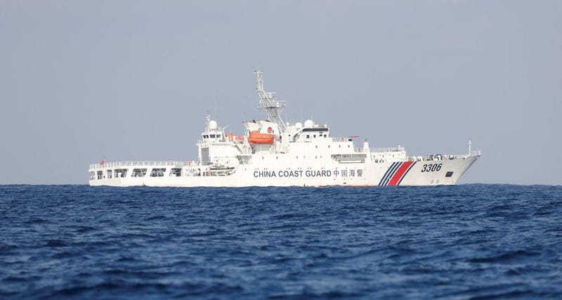 FILE PHOTO: A China Coast Guard vessel on patrol