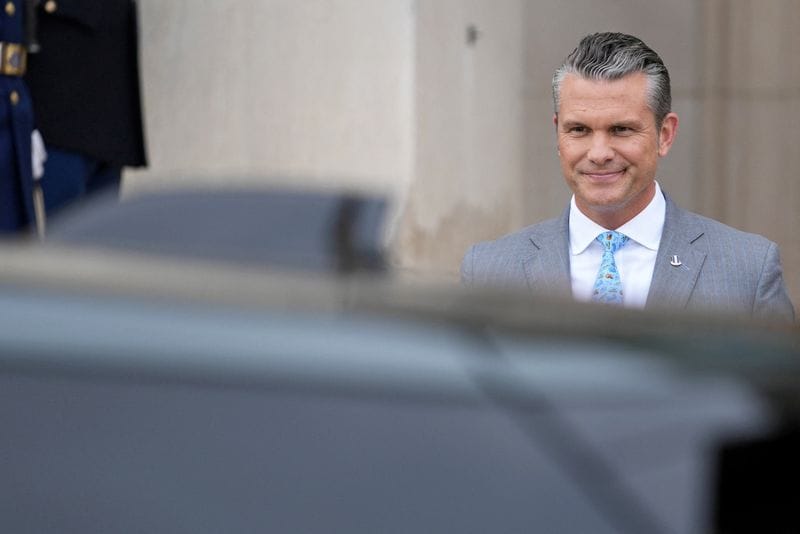Britain's Defence Minister Wes Streeting at the Pentagon