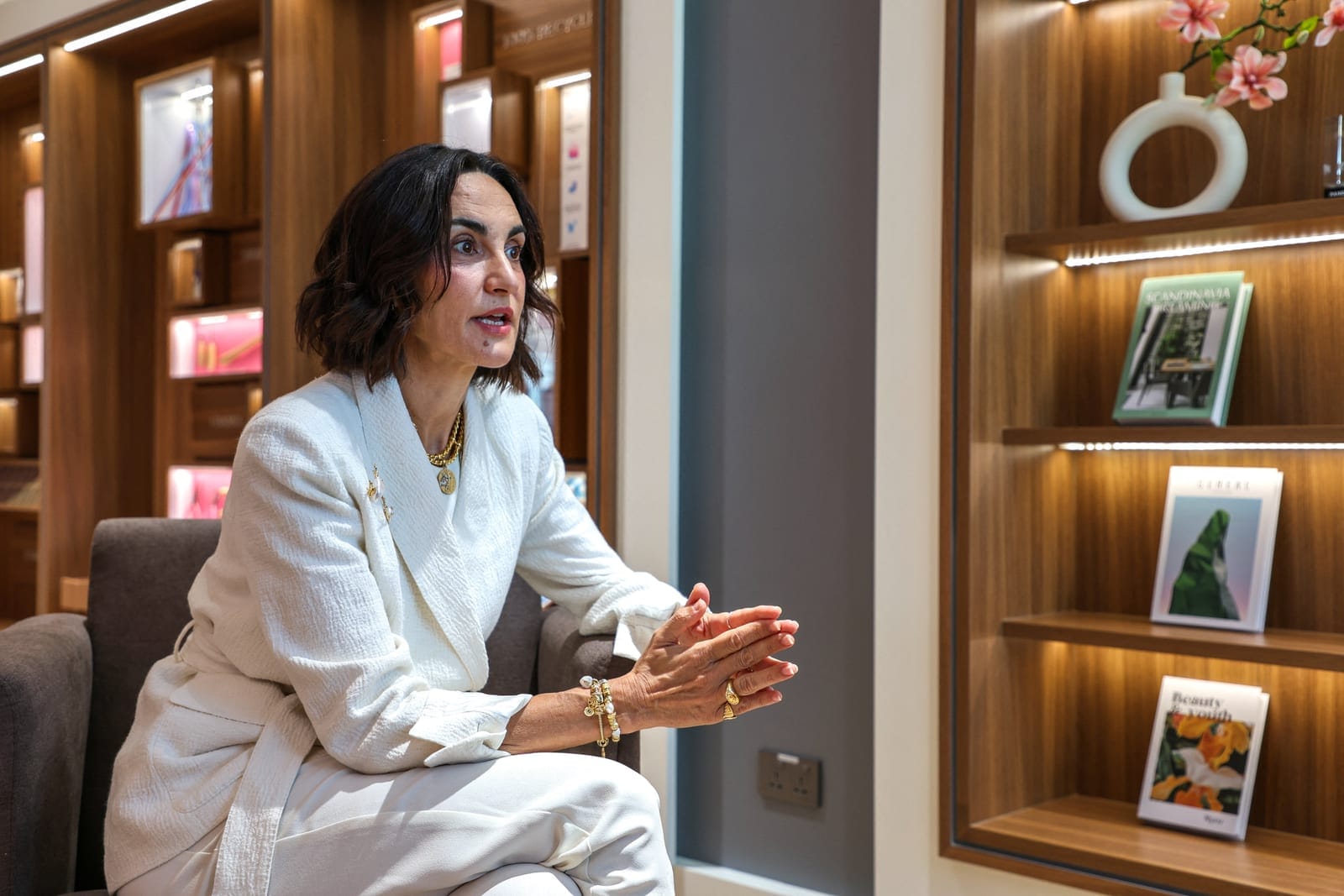Pandora CEO Berta de Pablos-Barbier speaks during an interview with Reuters, at its largest manufacturing unit, in Ho Chi Minh, Vietnam, October 1, 2026. REUTERS/Nguyen Minh