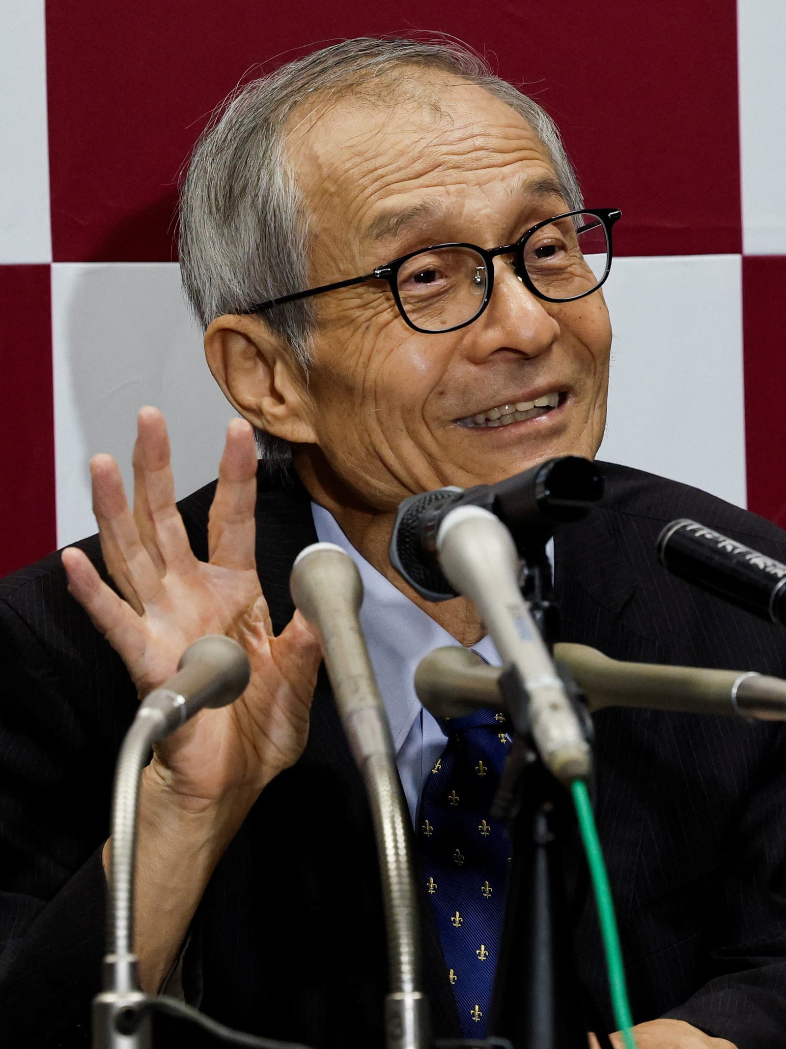 Japanese scientist Kenso Soai, co-winner of the 2026 Nobel Prize in Chemistry, attends a press conference in Tokyo, Japan, October 7, 2026. REUTERS/Kim Kyung-Hoon