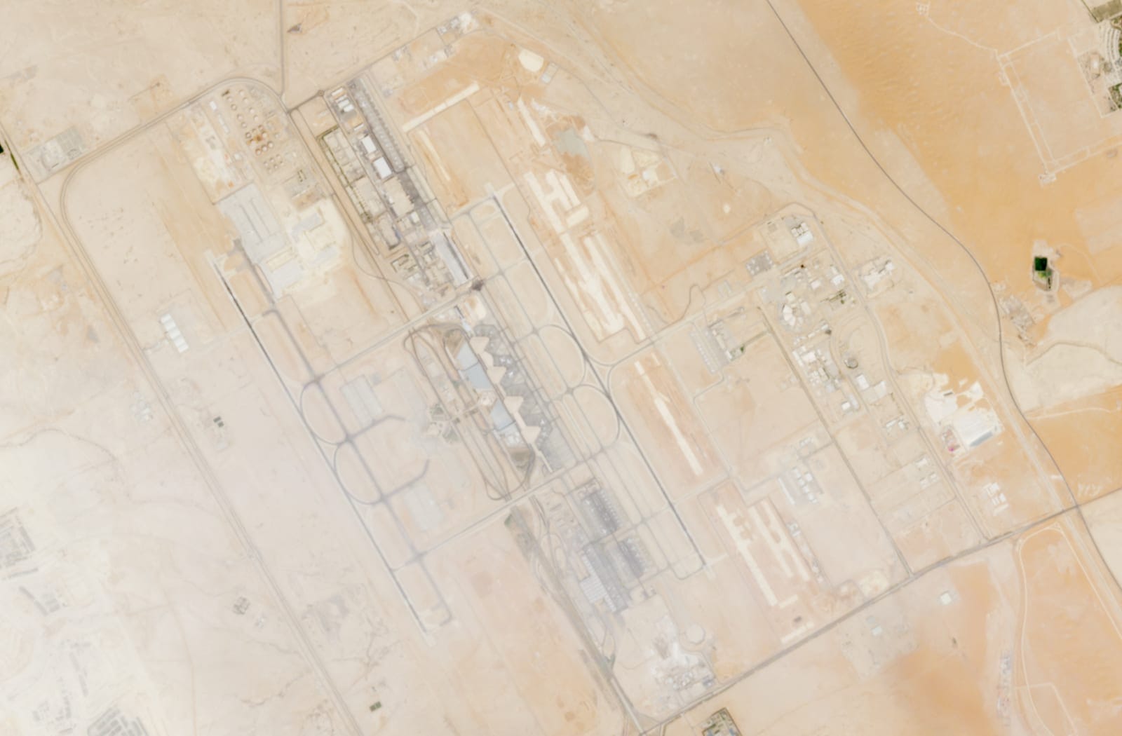 A satellite image of King Khalid Airport, the day after Yemen's Iran-backed Houthis said they attacked the airport, in Riyadh, Saudi Arabia, October 11, 2026. EUROPEAN UNION/COPERNICUS SENTINEL-2/Handout via REUTERS REUTERS/EUROPEAN UNION/COPERNICUS