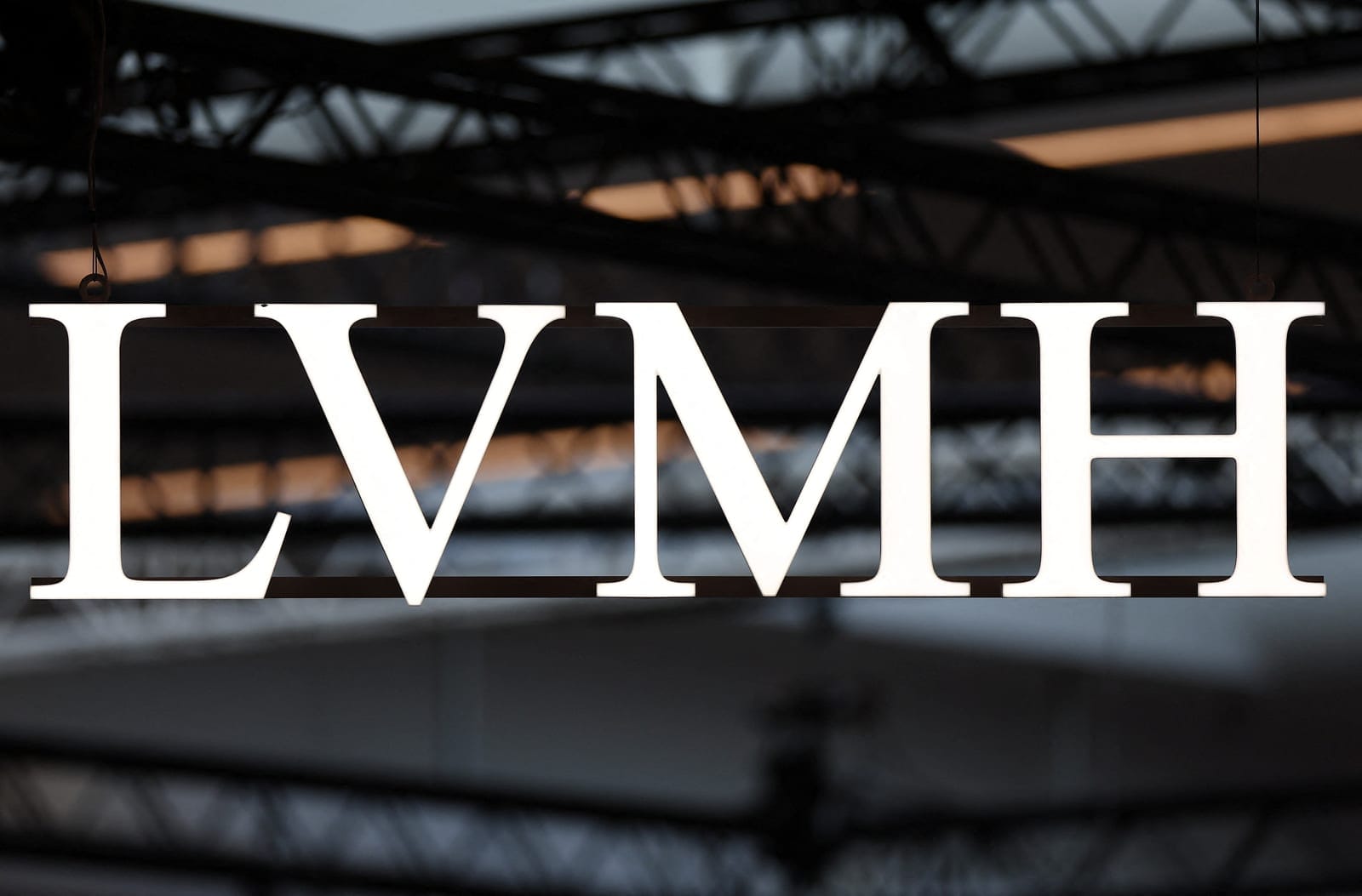 The logo of LVMH is seen at the 10th edition of the VivaTech technology startups and innovation fair in Paris, France, June 17, 2026. REUTERS/Abdul Saboor