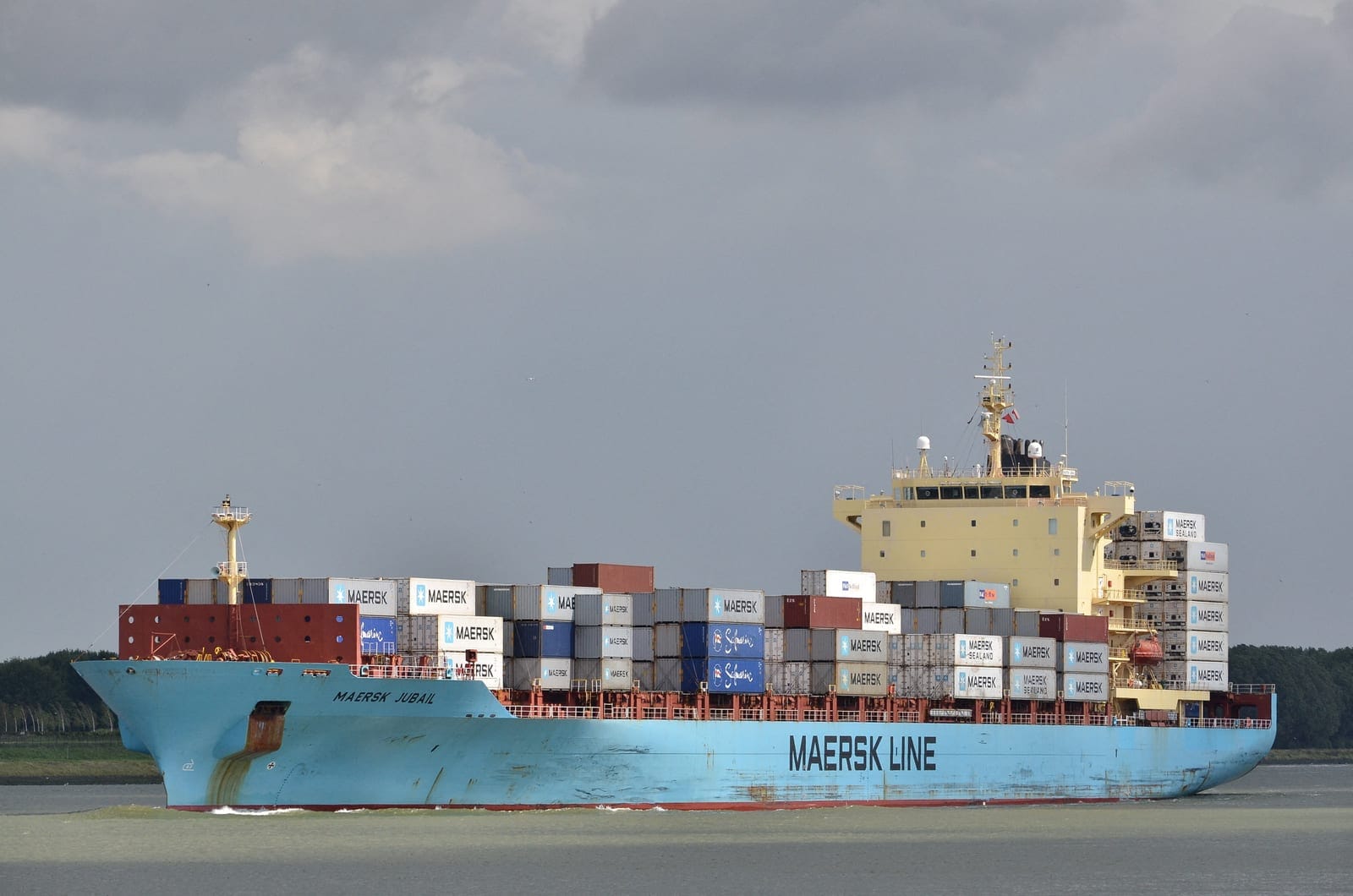 A handout image dated August 11, 2014, shows the container ship GFS Pride in Rozenburg, Netherlands, that sank while sailing through the Strait of Hormuz on October 14, 2026, according to maritime security sources. Henk Jungerius/Handout via REUTERS