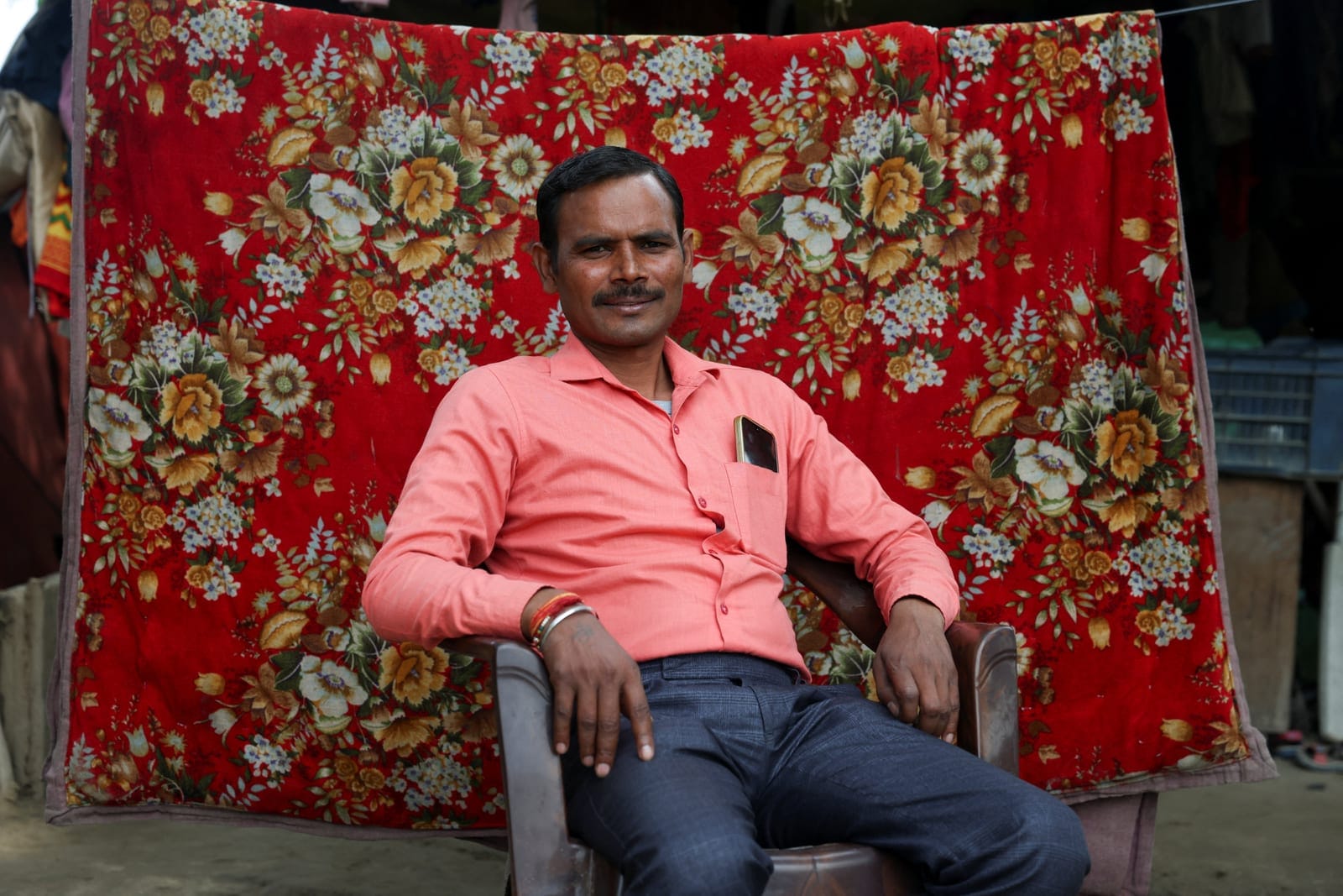 Kamal Lal, 38, a teacher and voter who says his name was removed from the voter list and is placed in the Permanently Shifted category in the Special Intensive Revision (SIR) list, poses for a photograph during Reuters interview in New Delhi, India, 