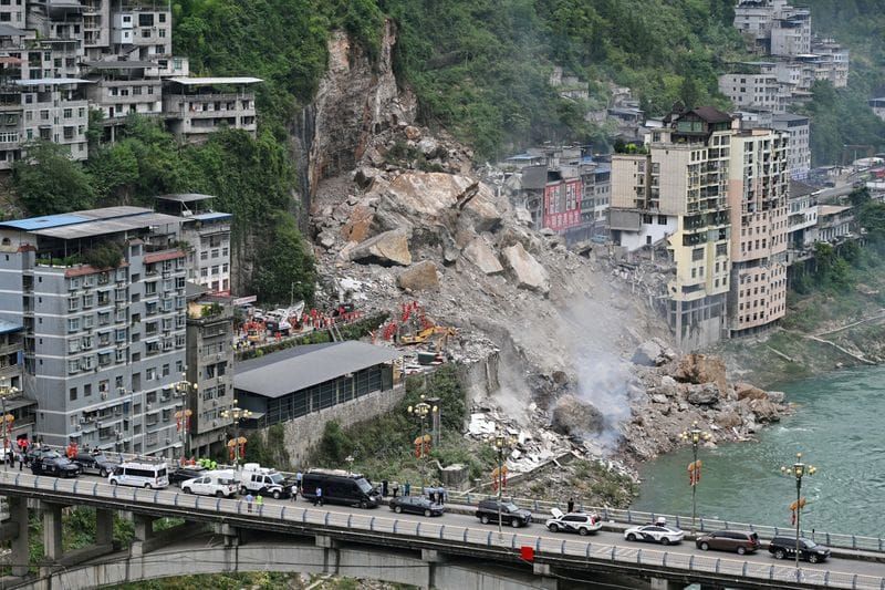 Chinese Rescuers Blast Boulders to Reach 34 Missing After Landslide post image