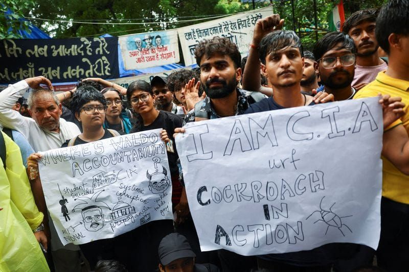 Indian Opposition Halts Parliament to Back Students Over Exam-Leak Protests post image
