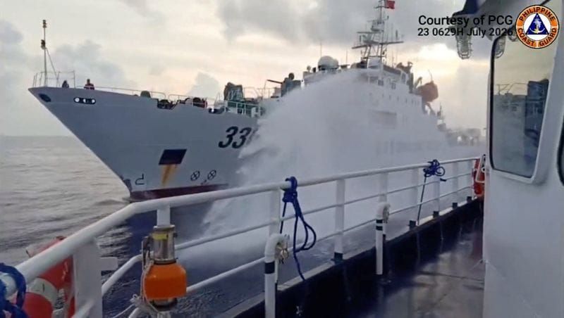 Manila Says China Fired Water Cannon at Its Boats Near Scarborough Shoal, Second Day Running post image