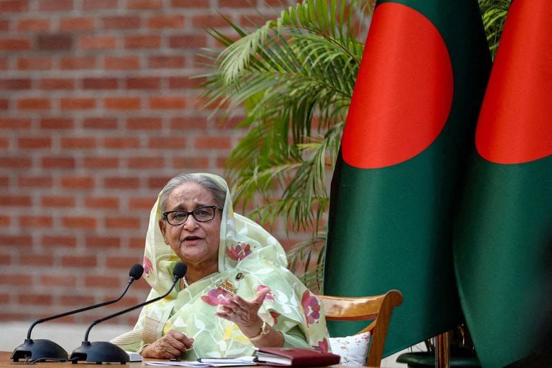 Bangladesh Warns Media Against Airing Hasina's Address From India post image