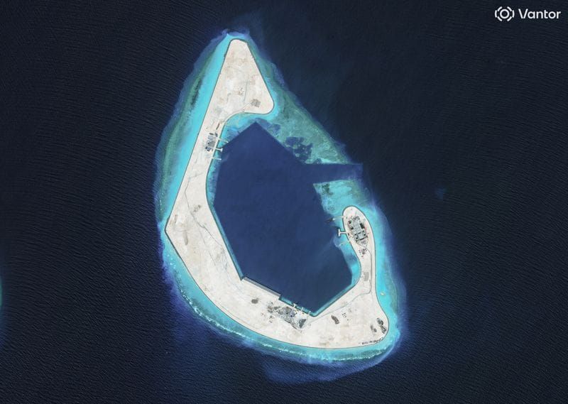 China Finishes First Phase of Man-Made Island on Disputed Antelope Reef post image