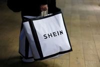 FILE PHOTO: A shopping bag of online fast-fashion giant Shein