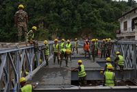 Aftermath of flash floods and mudslide in Nepal