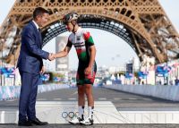 Road Cycling - Women's Road Race Victory Ceremony