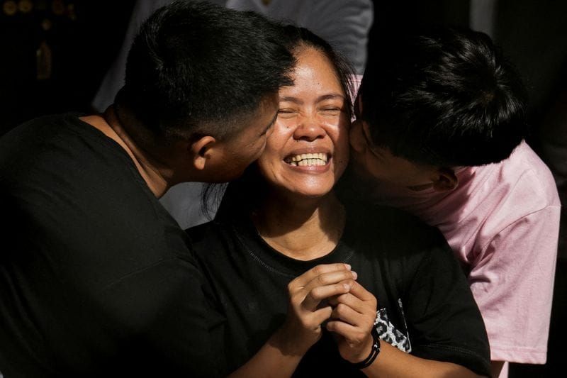 Mary Jane Veloso arrives at the Correctional Institution for Women in Mandaluyong City