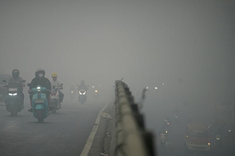 Haze from wildfires in Palembang, South Sumatra