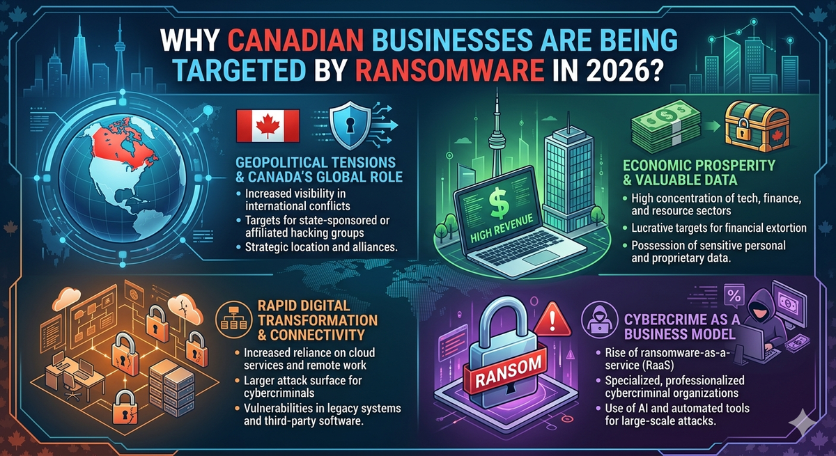 Why Canadian Businesses Are Being Targeted by Ransomware in 2026?