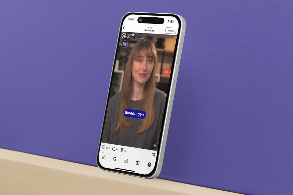 NU.nl zet vol in op video op social media om jongeren te bereiken