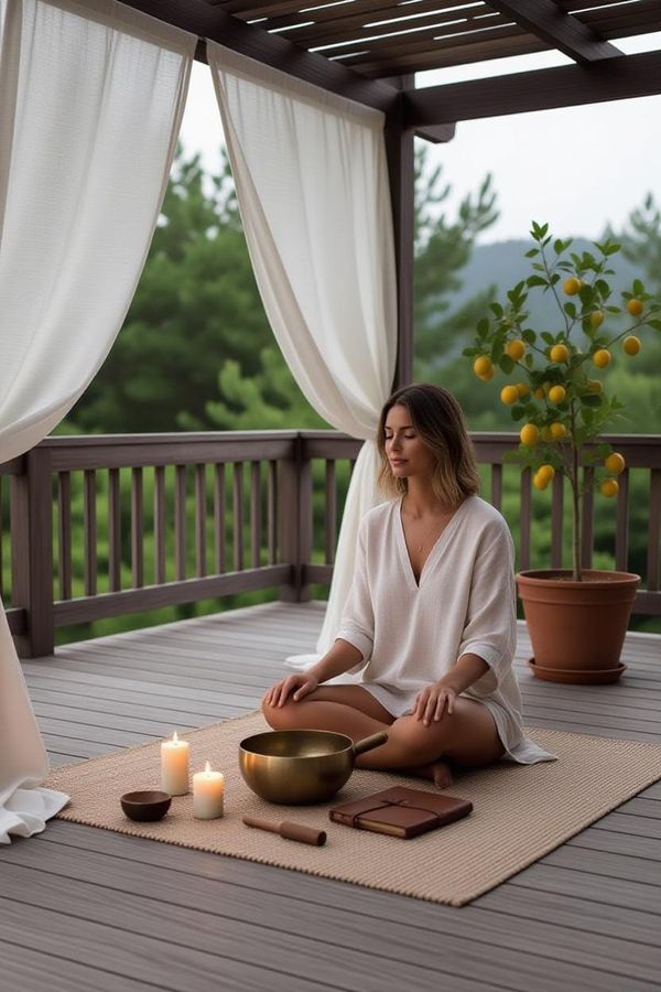 Skapa en meditations-plats utomhus: i kontakt med naturen