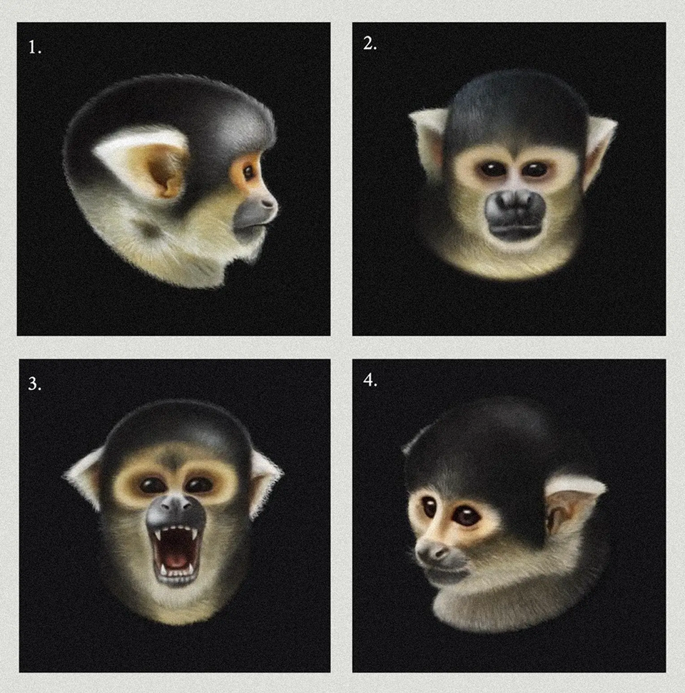 Black-capped Squirrel Monkey — Species Reconstruction