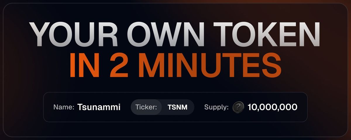 How token creation works on tsunammi