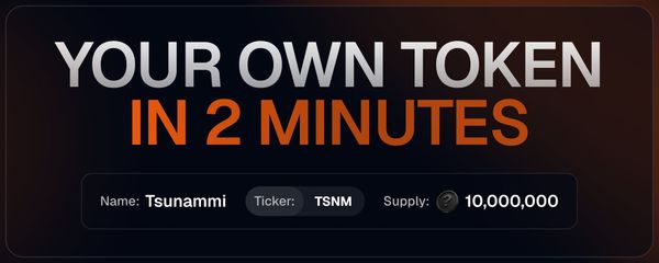 How token creation works on tsunammi