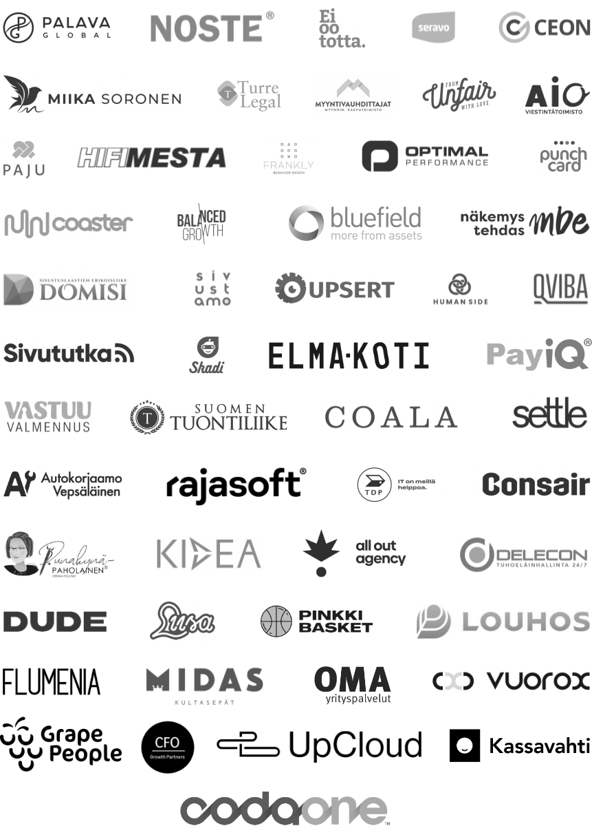 Asiakkaani menestyvät –&nbsp;logoja