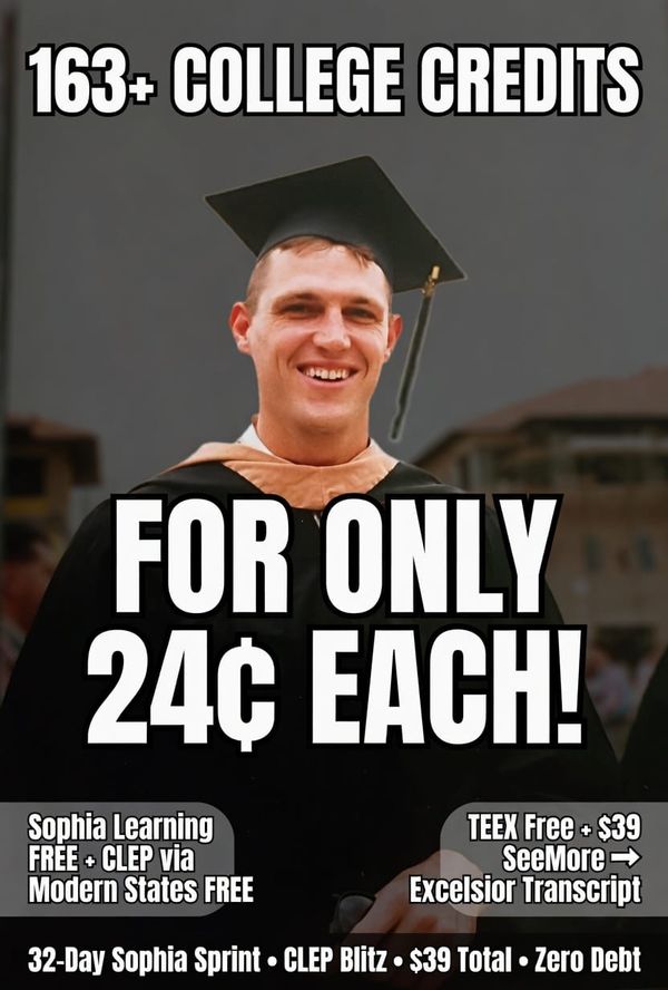 How I Snagged 163 College Credits for $39 – Zero Debt, Zero Classrooms, All Results
