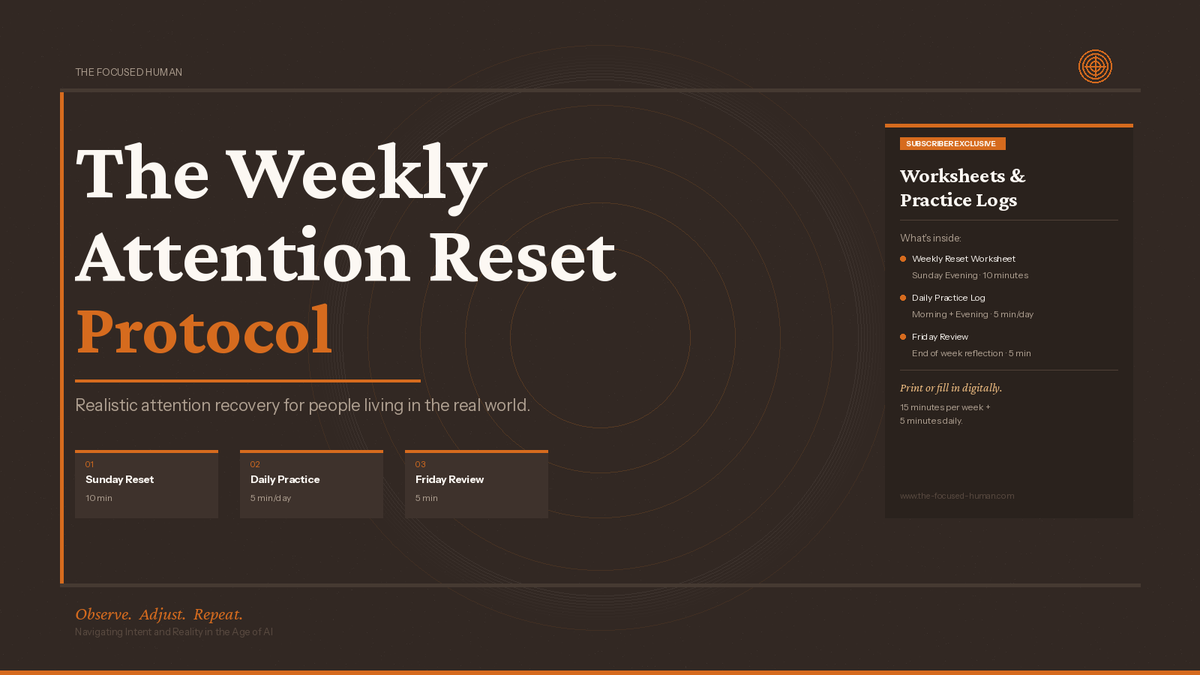 AI and Algorithms Aren't Competing for Your Time. They're Competing for Something More Fundamental.