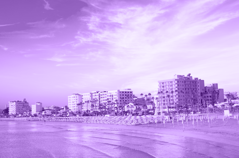 Larnaca City in Cyprus.