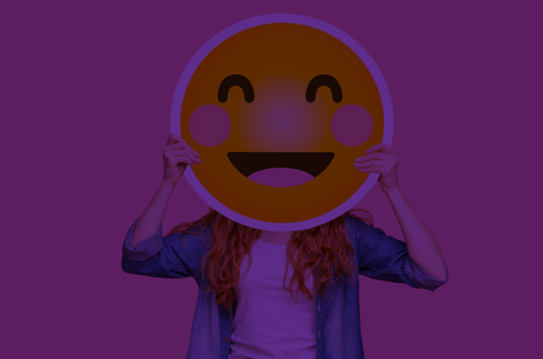 Smiley Emoji person. 