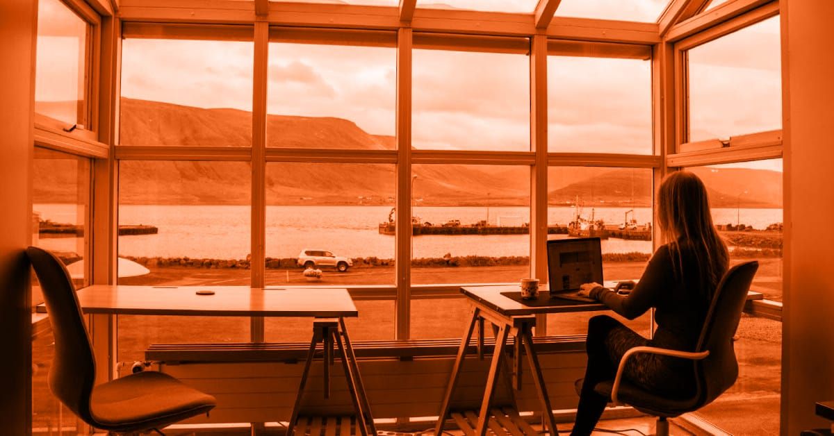 Professional working flexibly from home representing remote and hybrid jobs in Cyprus.