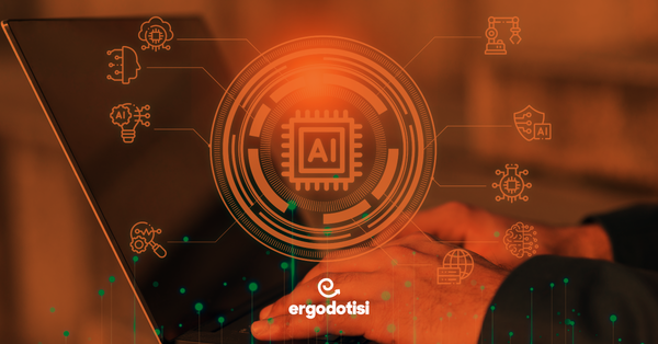 Professional using AI technology representing essential AI skills for the future job market in Cyprus.