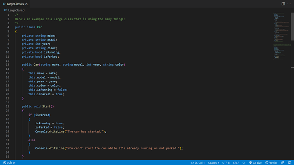 Code Smell - Large Classes