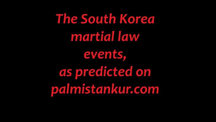 The chain of events following the imposition of martial law in South Korea