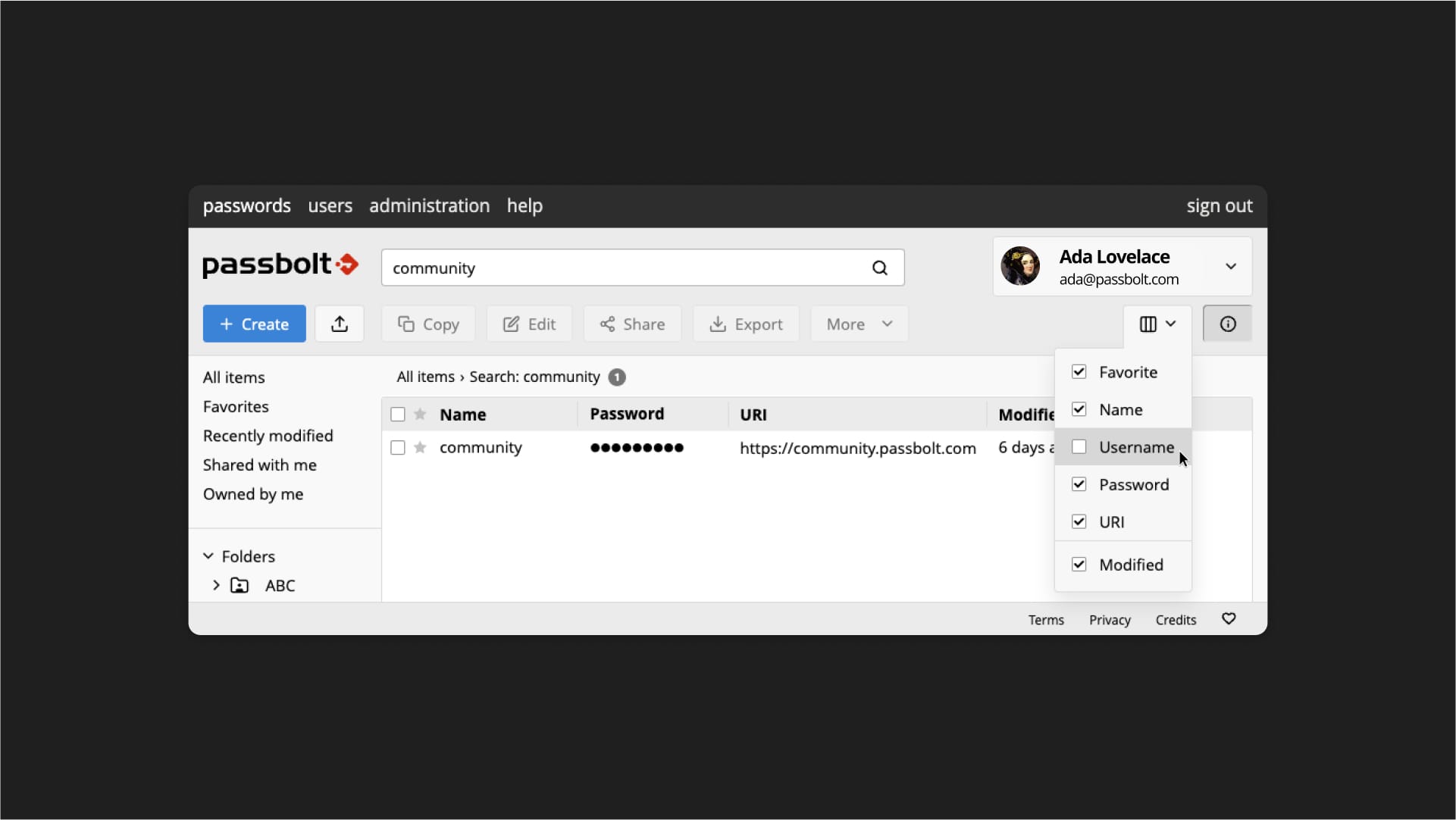 Fig. User's workspace with the new Improved Grid 