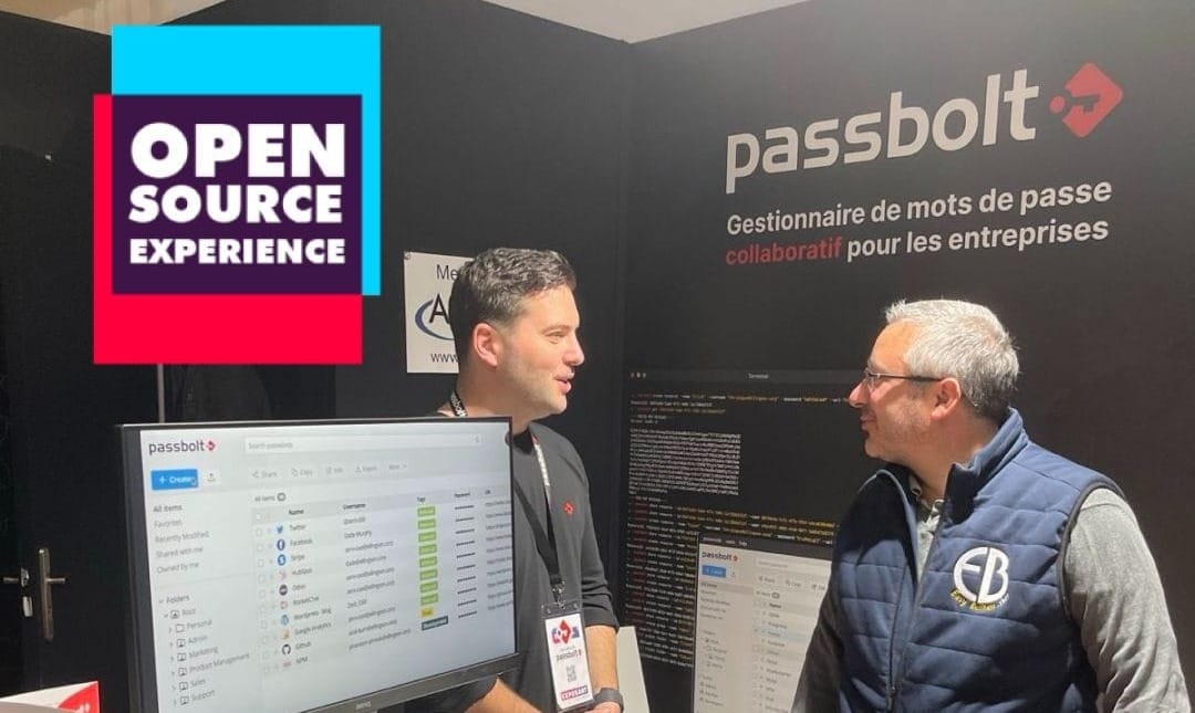 Fig. Kevin at the Open Source Experience in Paris