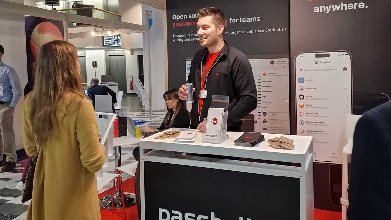 Max from passbolt at Open Source Experience in 2022