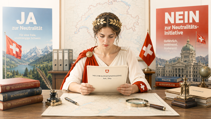 Neutralitätsinitiative: Die Plakate drohen mit Krieg, zur Abstimmung steht etwas anderes