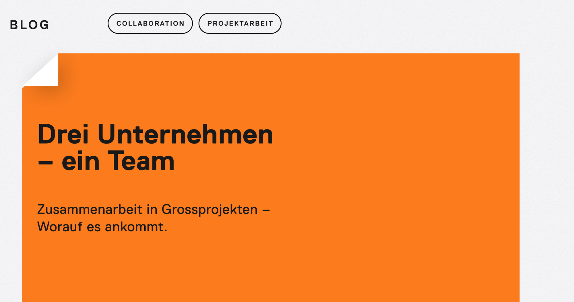 Drei Unternehmen - ein Team