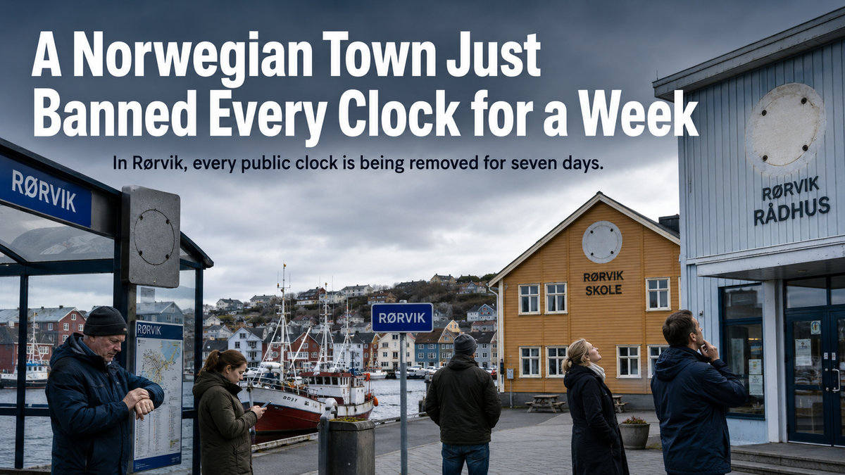 Norwegian Town Bans All Clocks for One Week to "See What Happens"
