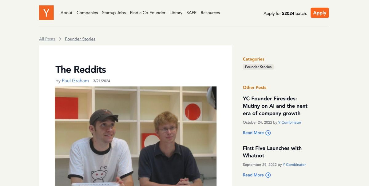 A decade after being rejected by YC