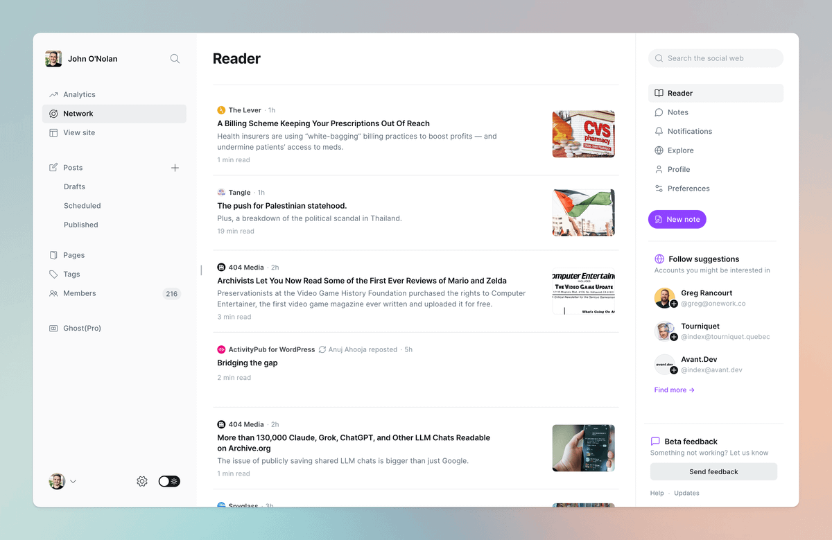 Reflections on the social web