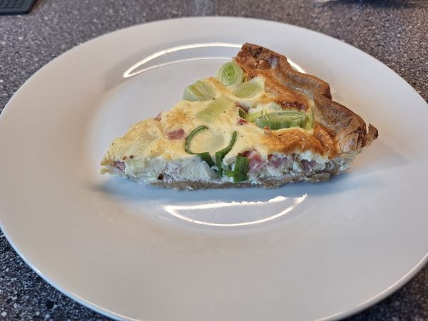 Porretærte (Quiche Lorraine)