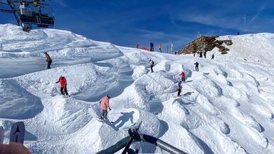 Adrenalin pur auf der Schweizer Wand: Die steilste Buckelpiste der Welt