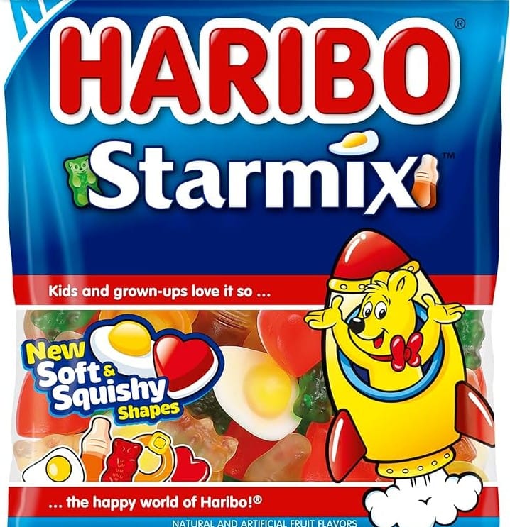 A bag of Starmix Haribo.