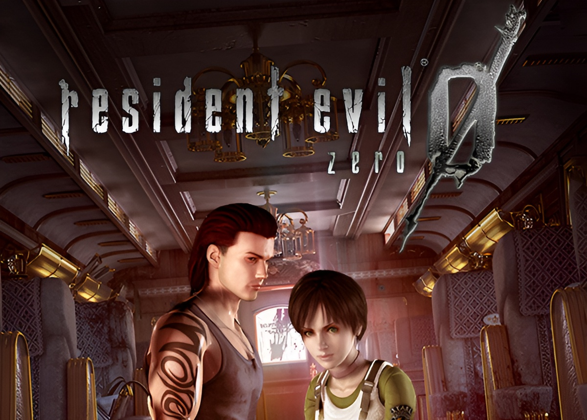 Cropped box art for Resident Evil Zero, showing the game's logo and two main characters.