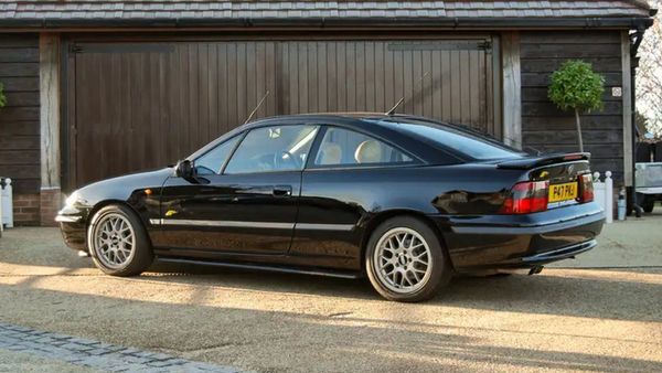 A black Vauxhall Calibra