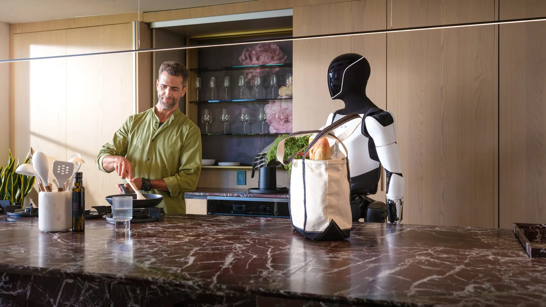 Tesla's Optimus robot in action (Image: Tesla)