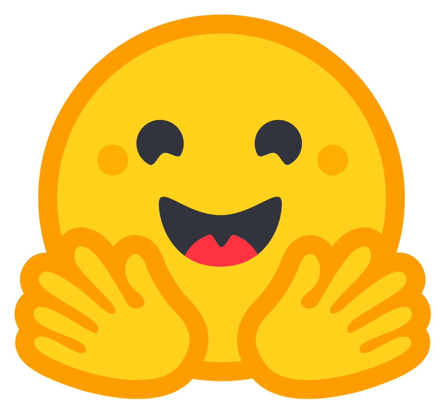 the hugging face emoji