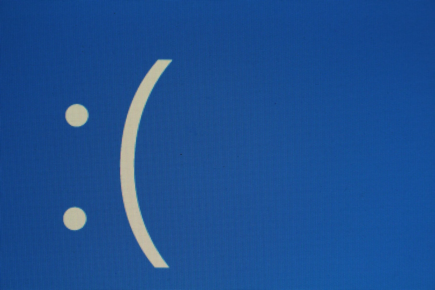 A screenshot showing part of the famous blue screen of death (Photo by Joshua Hoehne on Unsplash)