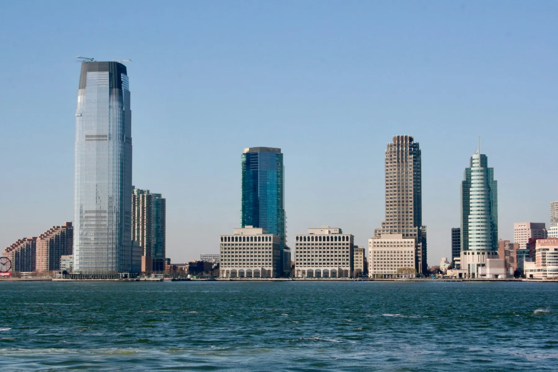 A view of Goldman Sachs tower in New Jerse